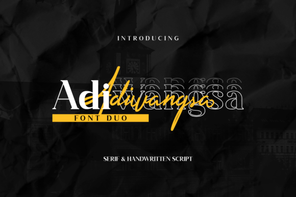 Adiwangsa: A Stylish and Unique Duo Font for Creative Design