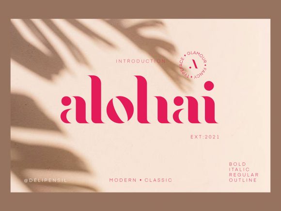 Alohai: A Font That Elevates Design