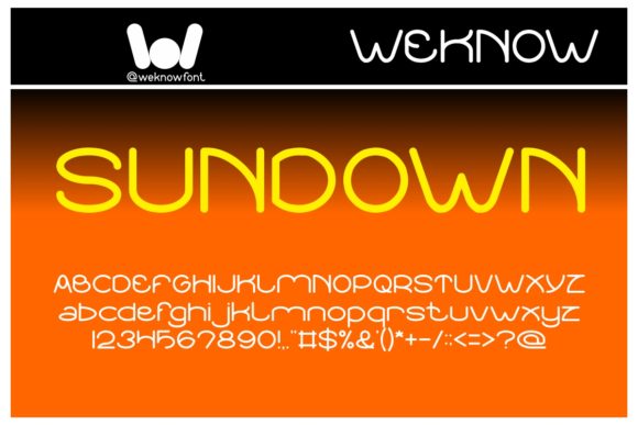Embracing the Beauty of Sundown Sunrise: A Modern Font for Versatile Design