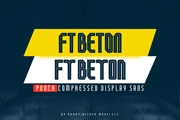 FT Beton: A Cool and Modern Display Font for Creative Expression