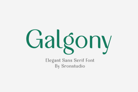 Galgony: A Versatile Sans Serif for Design Excellence