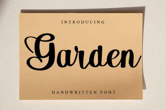 Garden: A Script Font with Elegance and Versatility