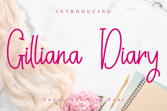 Gilliana Diary: A Handwritten Font for Creative and Practical Use
