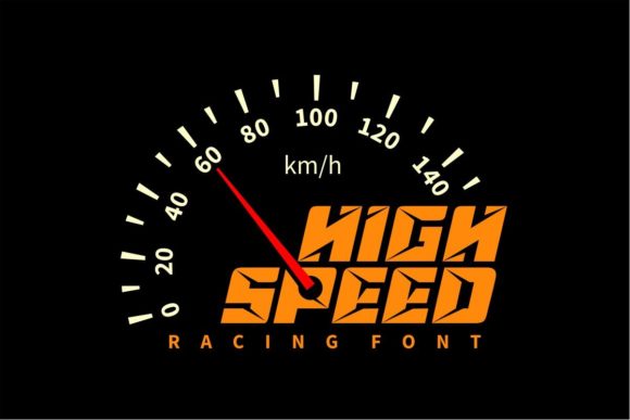 High Speed Font for Bold Design Impact