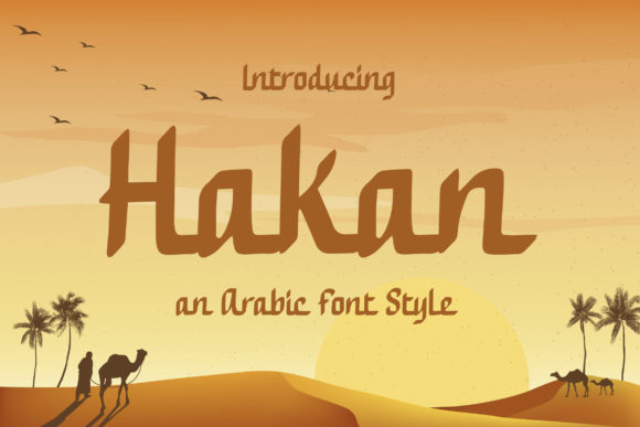 Introducing Hakan: A Modern Arabic Paint Brushed Handwritten Font