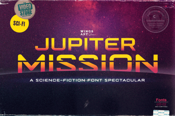 Jupiter Mission: A Bold and Futuristic Display Font for Modern Design