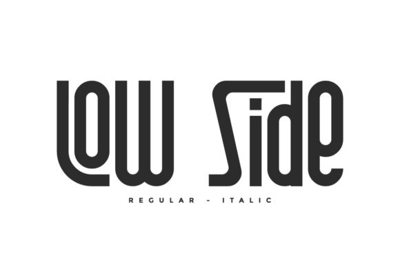 Low Side Font: A Modern and Techno-Style Design for Creative Projects