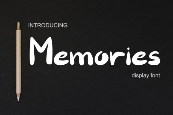 Memories: A Modern and Unique Display Font for Creative Expression