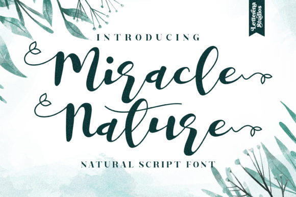 Miracle Nature: The Handwritten Font That Elevates Every Design