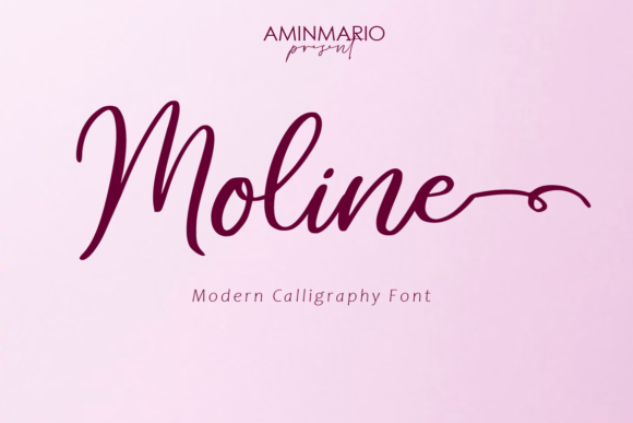 Moline: A Versatile Modern Calligraphy Font for Creative and Professional Use