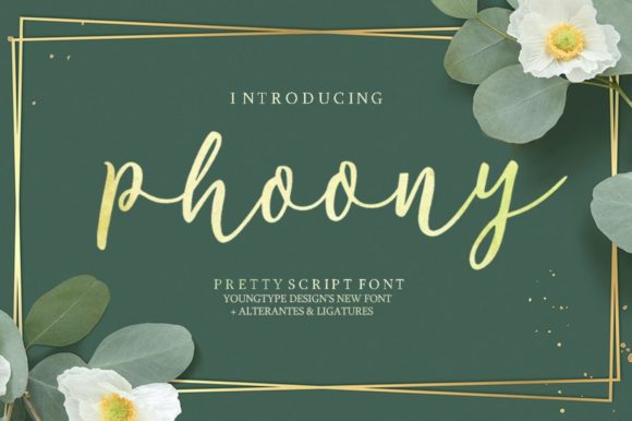 Phoony: A Bold Hand-Brushed Font for Creative Expression