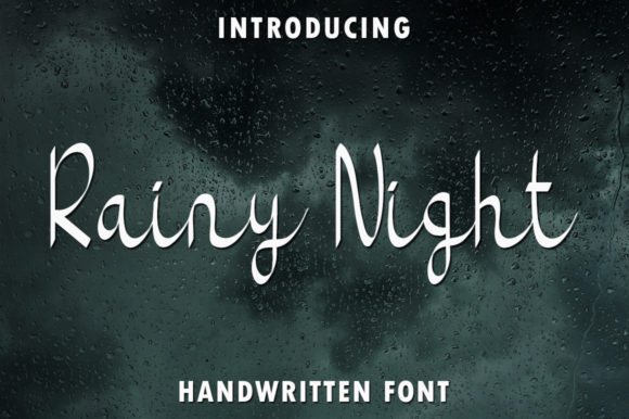 Rainy Night Script Font: A Handwritten Touch for Every Design