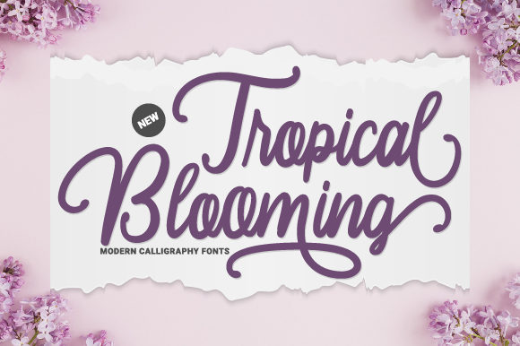 Tropical Blooming: A Versatile Font for Creative and Professional Use
