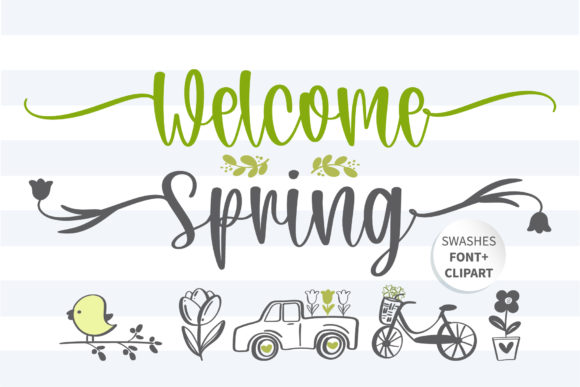 Welcome Spring: A Delicate Font for Modern Design Needs